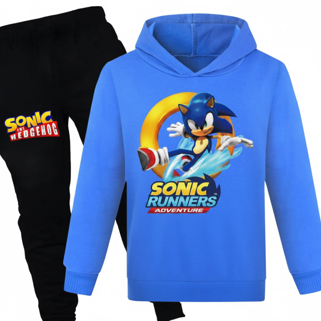 Sonic Runners Adventure Light Blue Track Suit - Preppy Kids (Grand Bazaar)