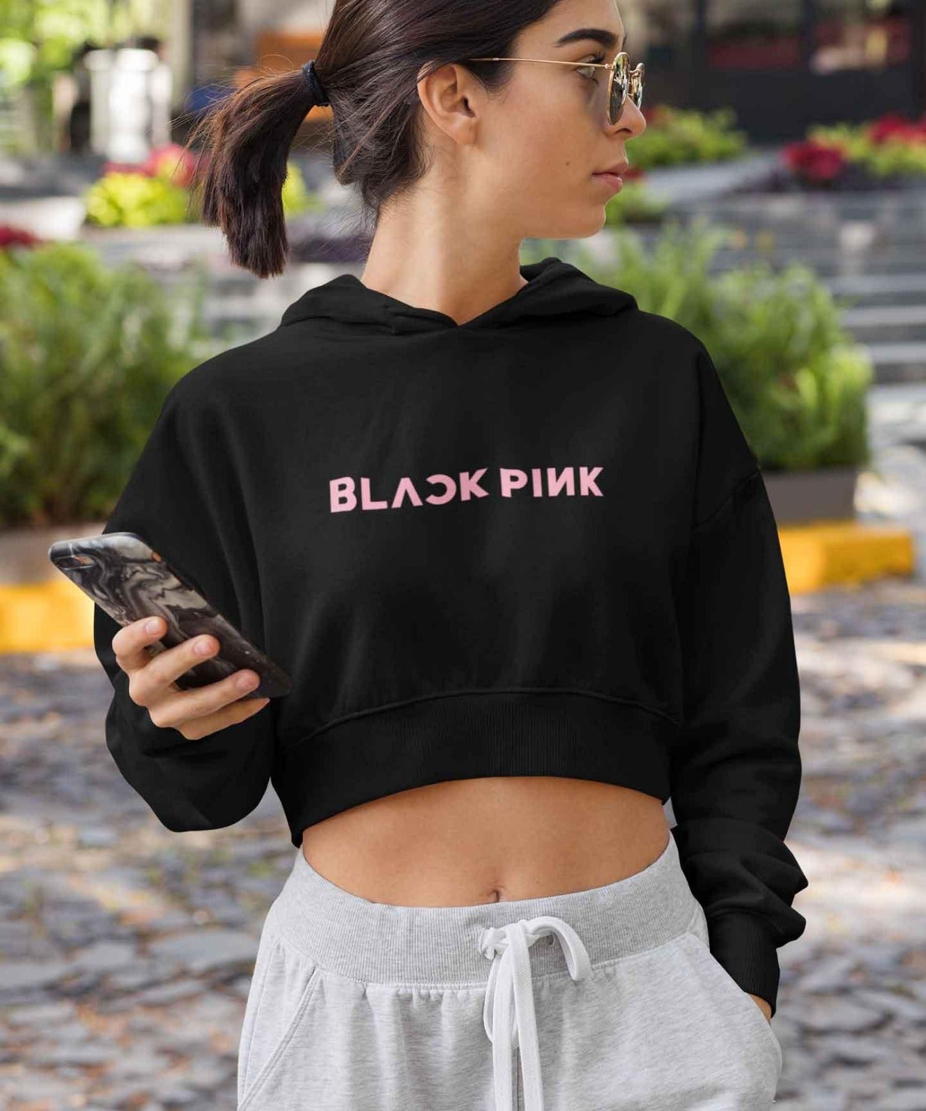 Blackpink Crop Top Hoodie - Preppy Kids (Grand Bazaar)