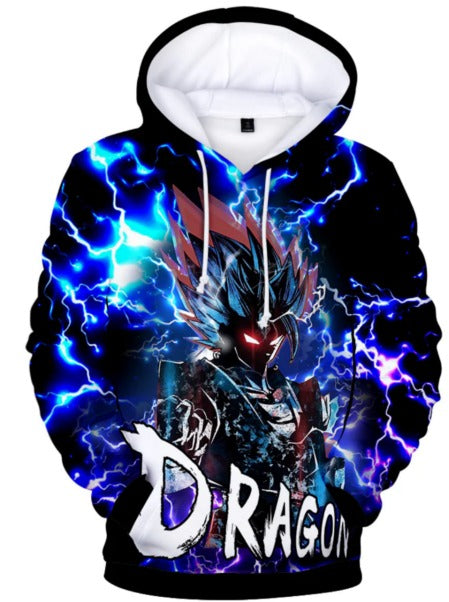 Dragon Ball Z Zipper Hoodie Goku Preppy Kids Grand Bazaar