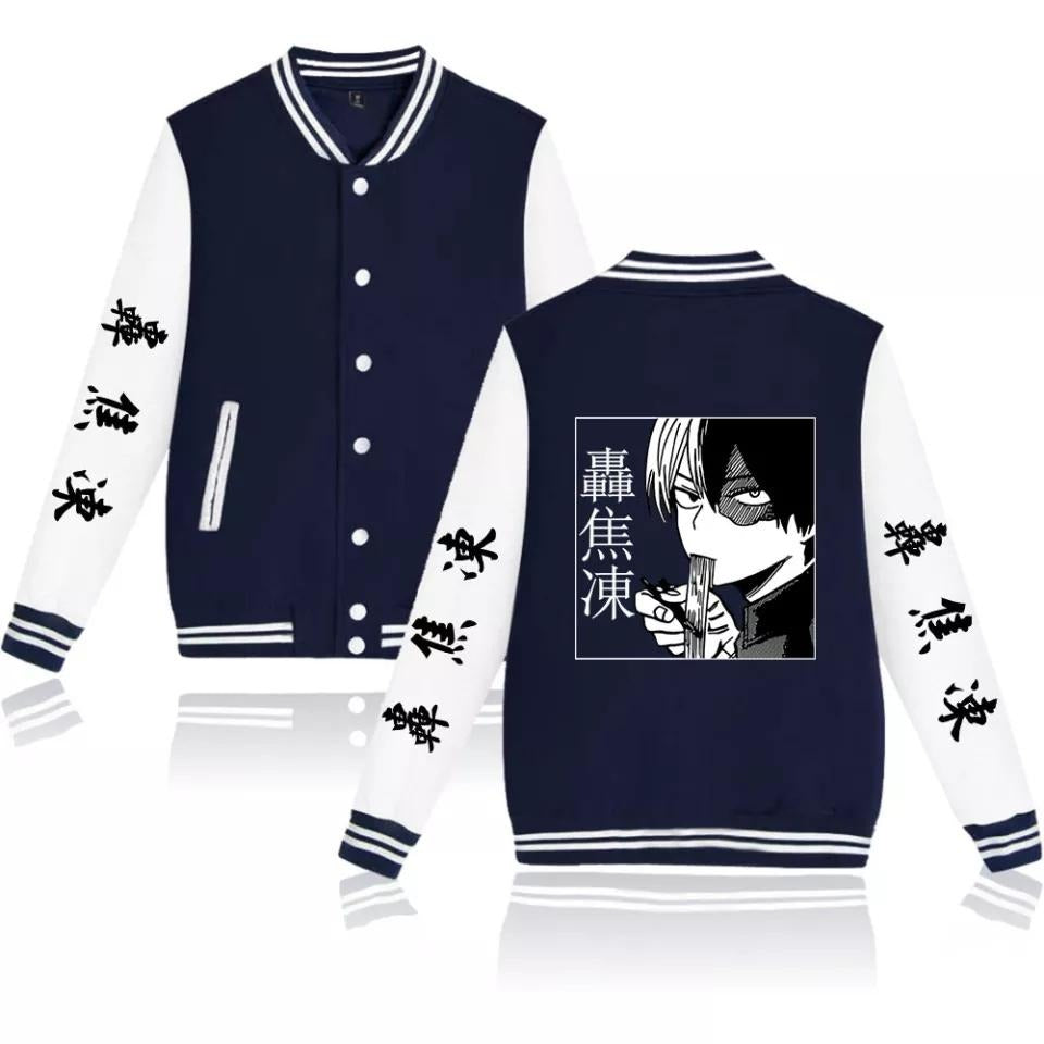 My Hero Academia Navy Blue Baseball Jacket - Preppy Kids (Grand Bazaar)