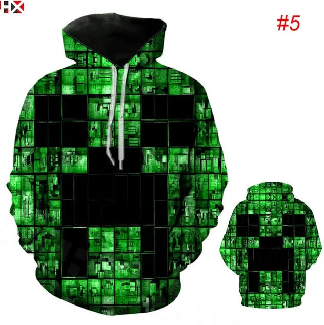 Minecraft Creeper Zipper Hoodie - Preppy Kids (Grand Bazaar)
