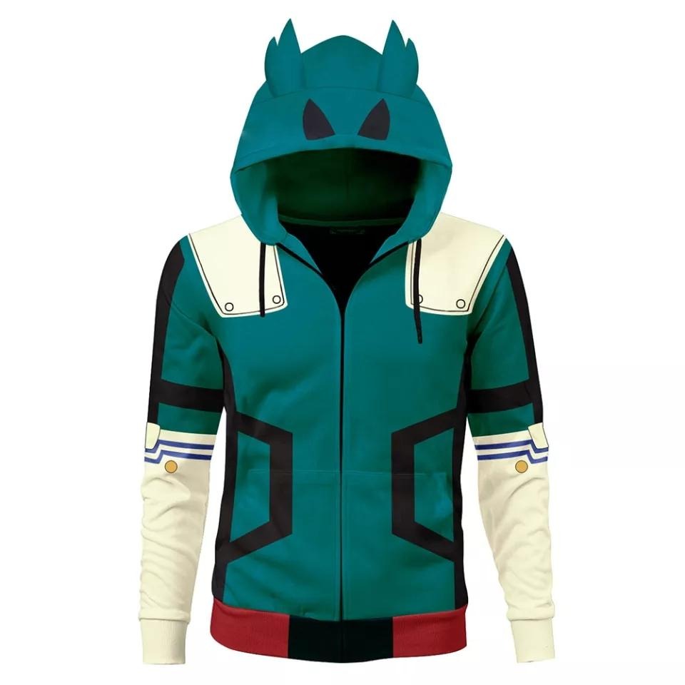 My Hero Academia Midoriya Izuku Green Hoodie