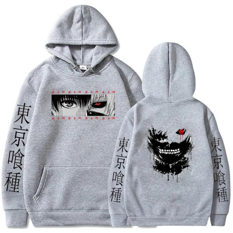 Tokyo Ghoul Grey Anime Hoodie - Preppy Kids (Grand Bazaar)