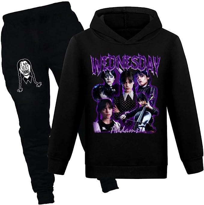 Wednesday Addams Black Track Suit - Preppy Kids (Grand Bazaar)