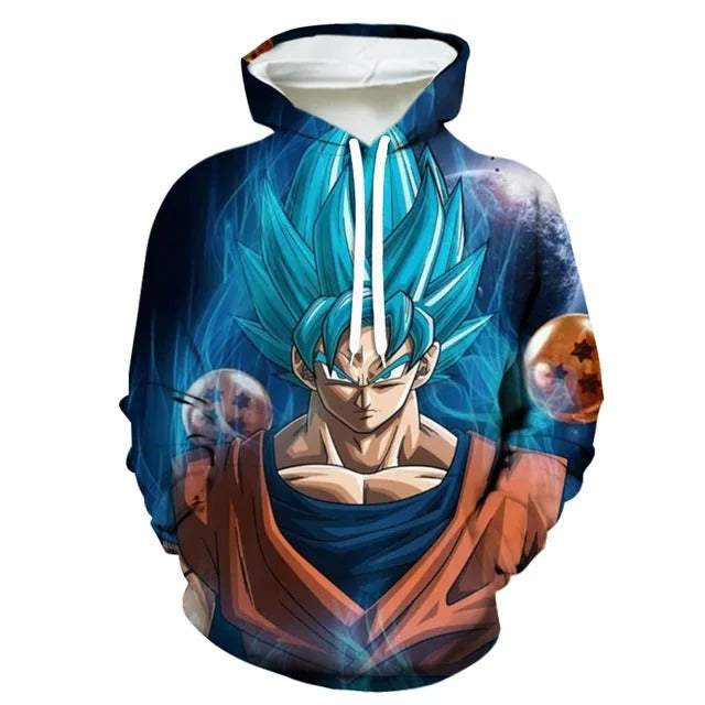 Dragon Ball Z Goku Fury Zipper Hoodie - Preppy Kids (Grand Bazaar)