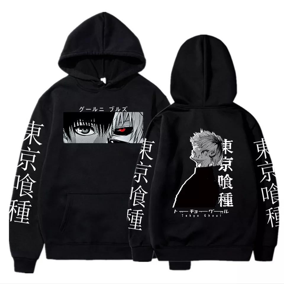 Tokyo Ghoul Anime Hoodie Black Kaneki Ken - Preppy Kids (Grand Bazaar)