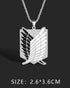 Attack on Titan Necklace (Black and White Pendant) - Preppy Kids (Grand Bazaar)