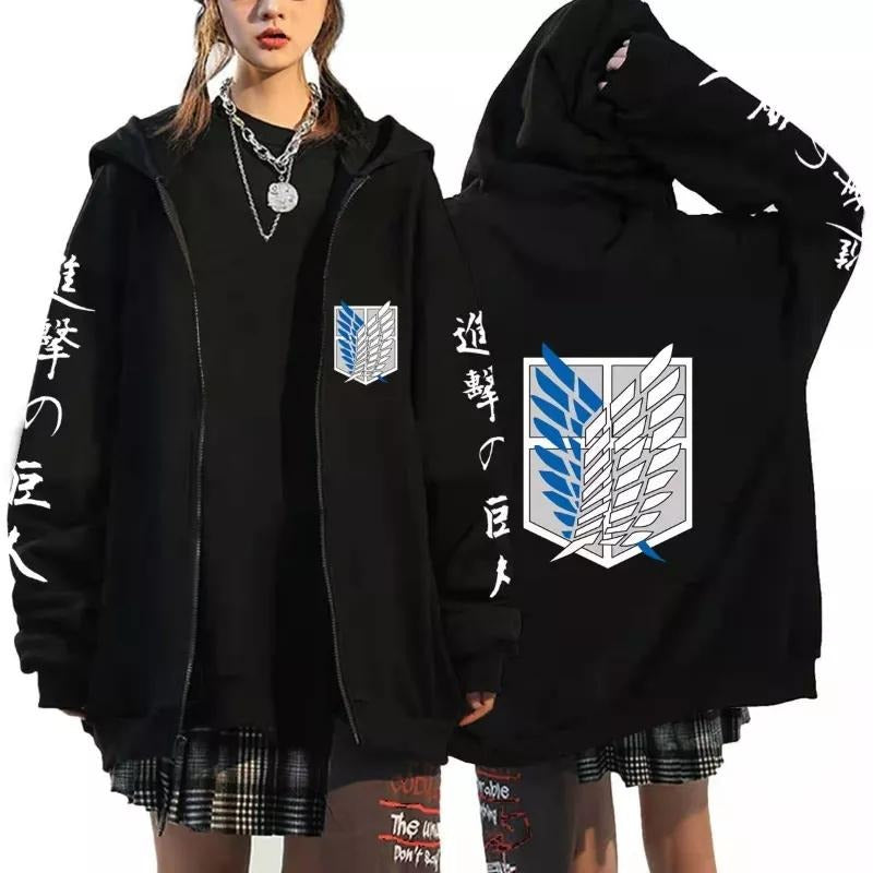 Attack On Titan Zipper Hoodie - Preppy Kids (Grand Bazaar)
