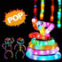 Pop tube glow in the dark stress reliever fidget toys (6pc per pack - Preppy Kids (Grand Bazaar)