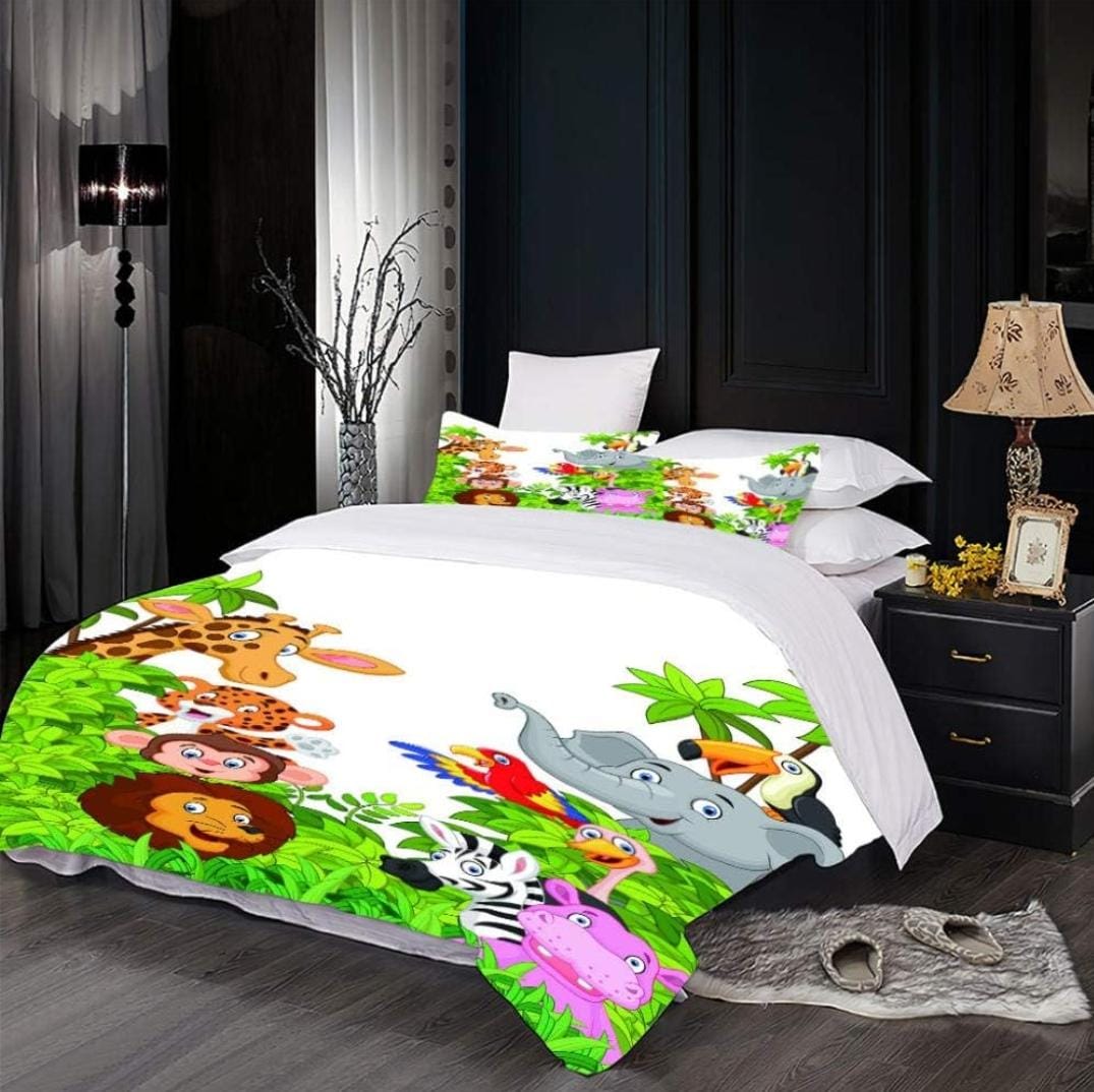 No. 30 Animal Jungle Kingdom Bed City 3PC Comforter set - Preppy Kids (Grand Bazaar)
