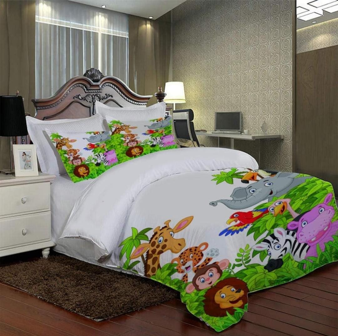 No. 30 Animal Jungle Kingdom Bed City 3PC Comforter set - Preppy Kids (Grand Bazaar)