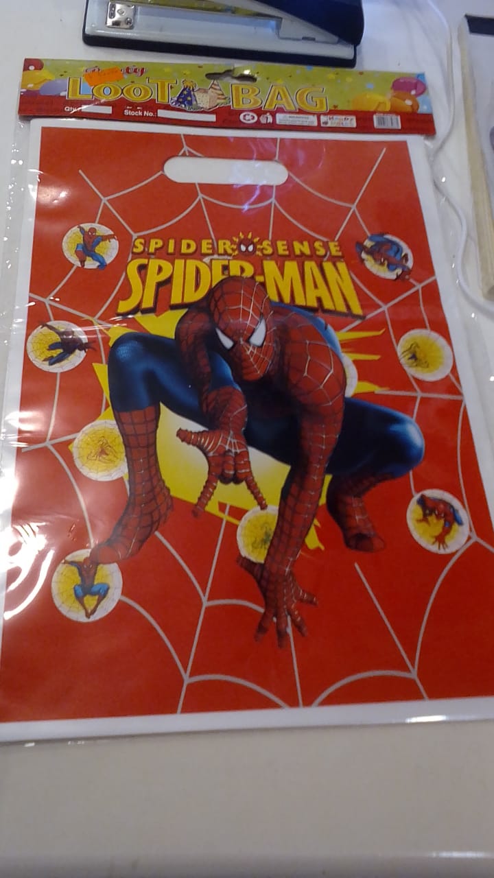 Spiderman red city party loot bags (10 pcs) - Preppy Kids (Grand Bazaar)