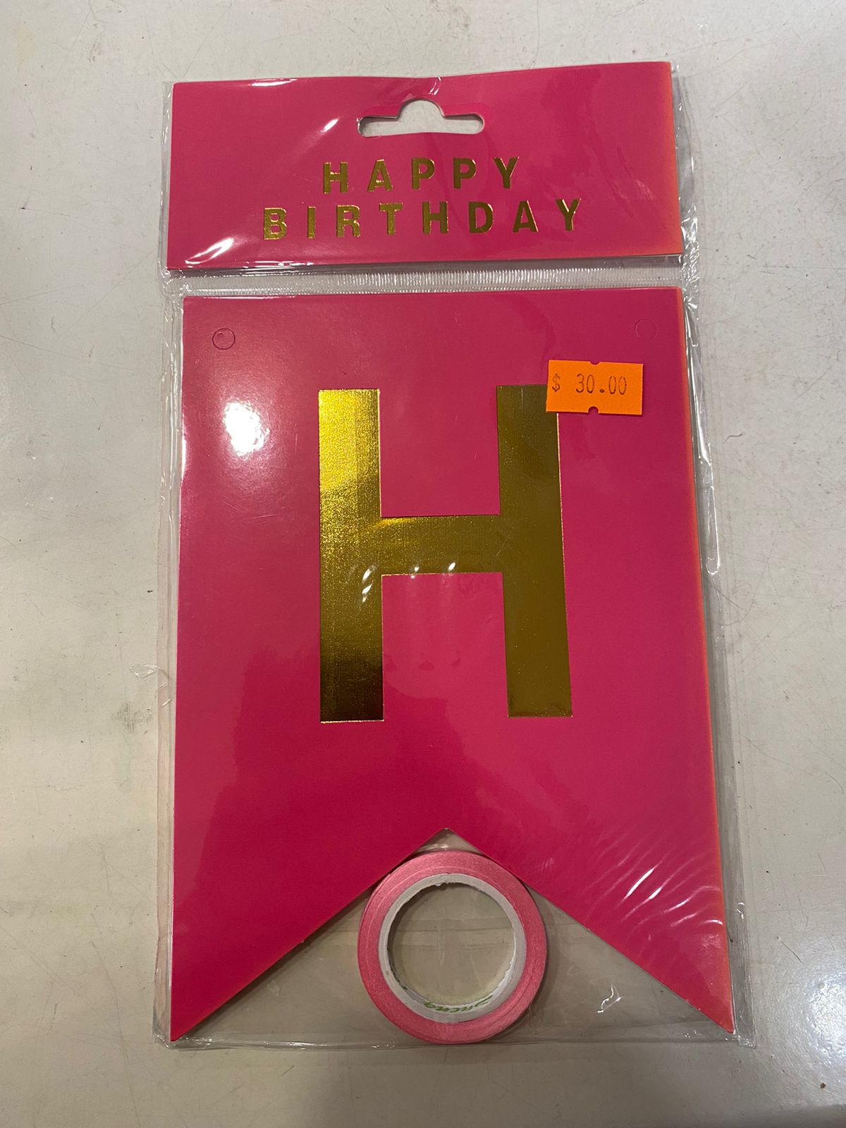 HBD Bold pink Banner Happy Birathday - Preppy Kids (Grand Bazaar)