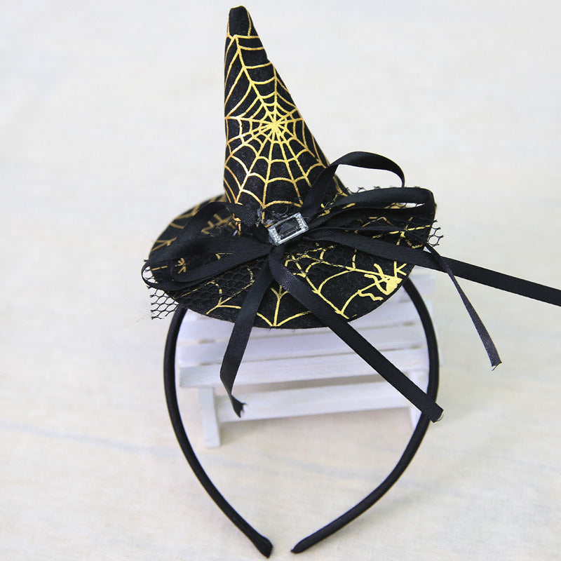 Halloween Witch Hair Band/ Head Band Gold - Preppy Kids (Grand Bazaar)
