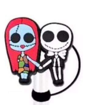 The Nightmare Before Christmas Straw Cover Caps Toppers for Tumbler