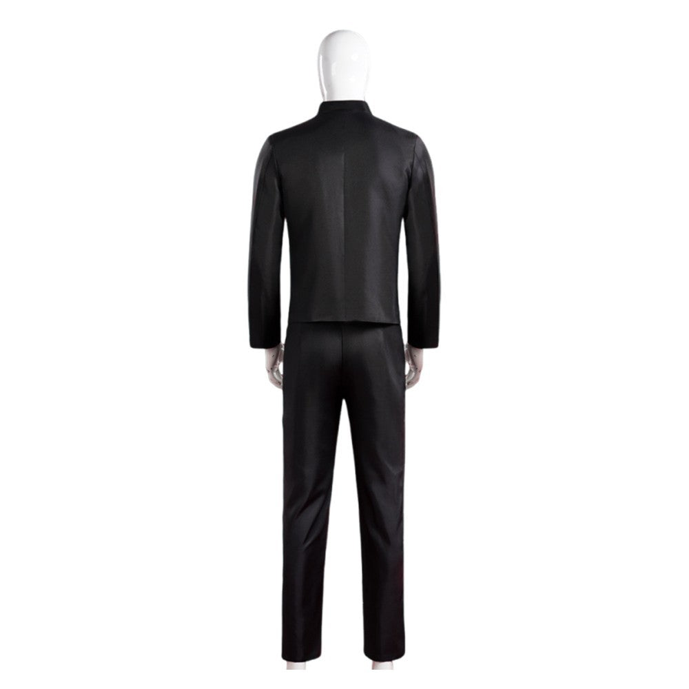 Jujutsu Kaisen Satoru Gojo Cosplay Costume Halloween Japanese Anime Mens Black uniform (NO WIG)