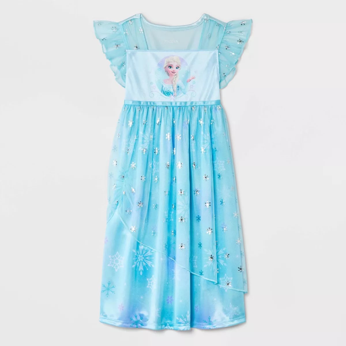 Frozen Elsa nightgown with snowflakes