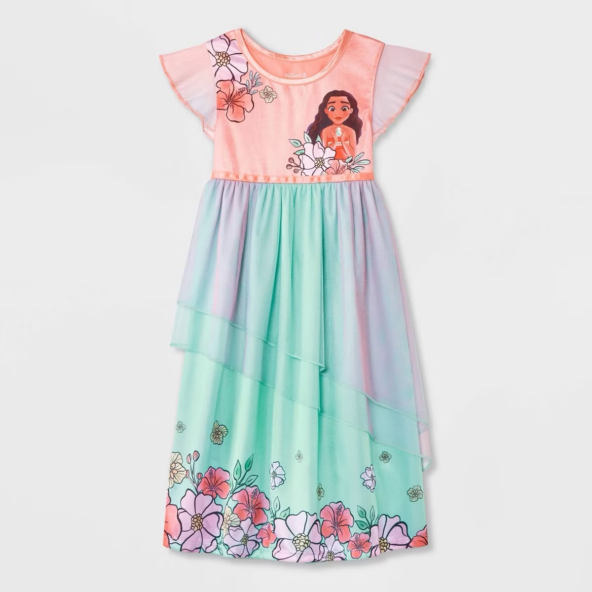 Disney Moana nightgown with flowers