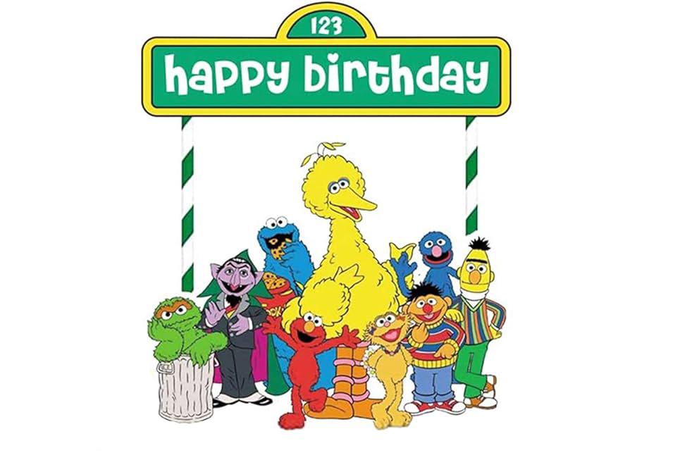 Sesame street cake topper