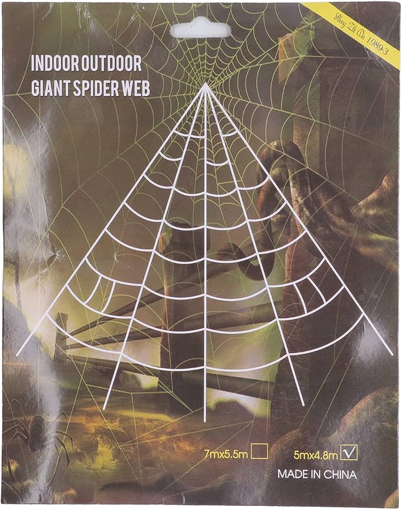 Halloween Spider Web Set (Spider 50cm and Web 5m)