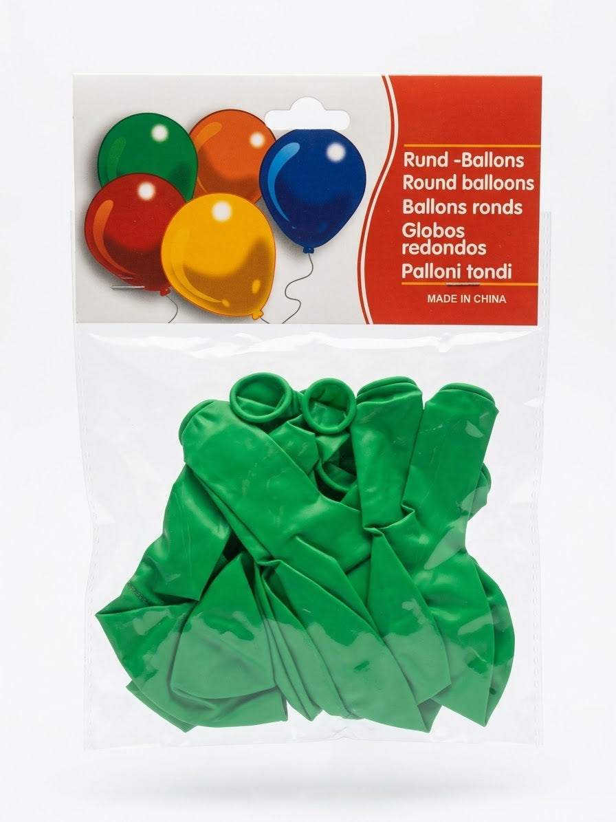 Plain Green 10PCS 12 inch Latex Balloons