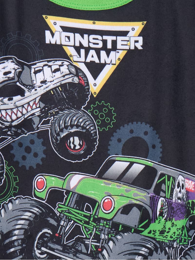 Monster Jam Boys Long sleeve soft pajamas 2pc set