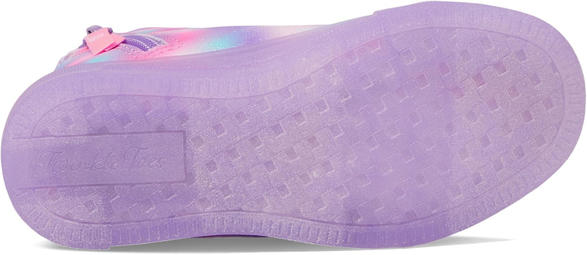 Skechers Girls Twinkle Toes Purple and pink light up shoes