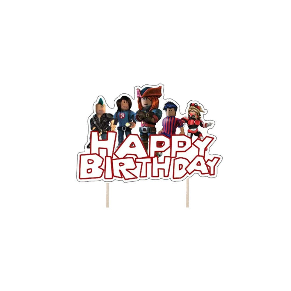 Boys Roblox Cake Topper