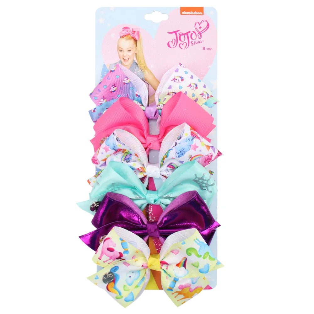 Jojo Siwa 6pc Hair Bow - Preppy Kids (Grand Bazaar)