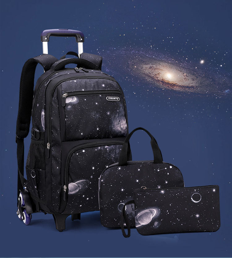 Ziranyu 3pc Trolley Bag Set Galaxy Black - Preppy Kids (Grand Bazaar)