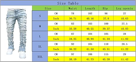 Stack Legged Denim Pants Light Blue Adult