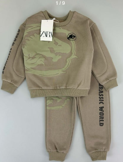 Zara Jurassic World Sweatshirt and Joggers Set