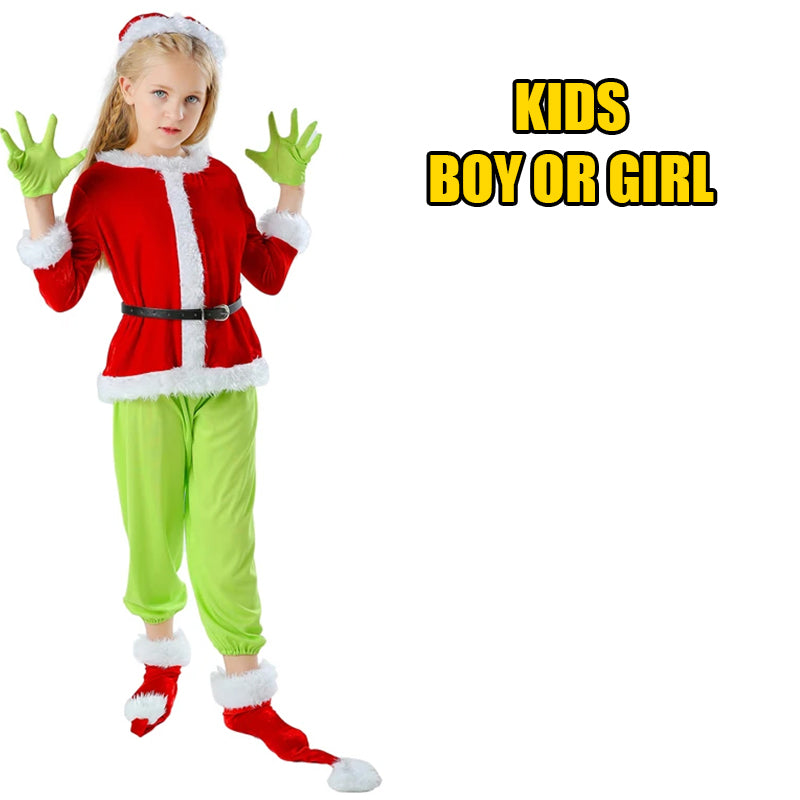 Grinch Kids Costume (Boy or Girl) - Preppy Kids (Grand Bazaar)