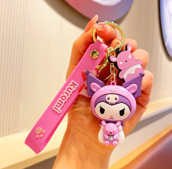 Kuromi Key Chain Design 1 Sanrio - Preppy Kids (Grand Bazaar)