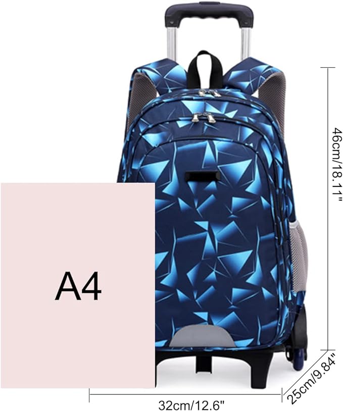 Blue Large Capacity Trolley Bag - Preppy Kids (Grand Bazaar)