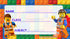 Lego School book Labels (Waterproof) - Preppy Kids (Grand Bazaar)