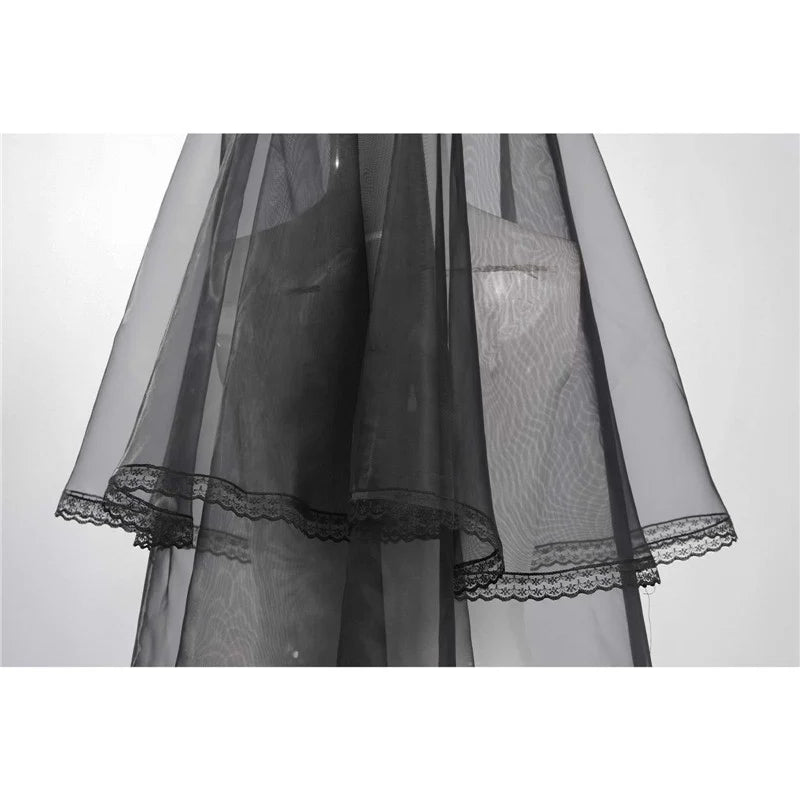 Astrid Deetz Black Dress Beetlejuice Lydia Cosplay Costume Halloween Party Suit - Preppy Kids (Grand Bazaar)