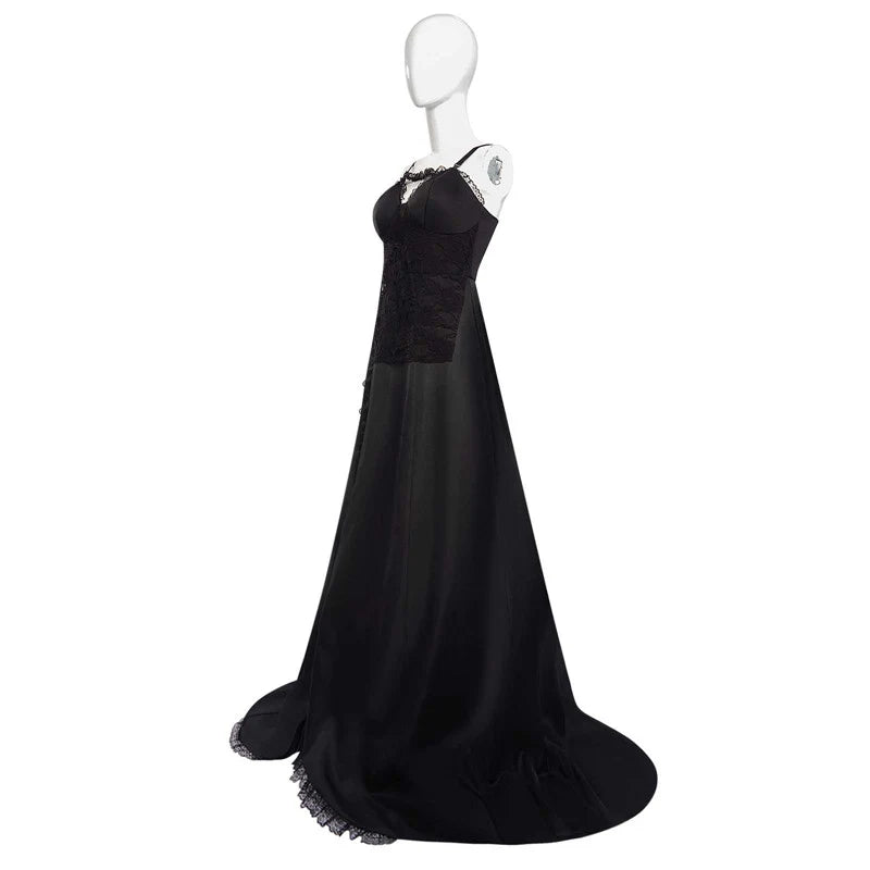 Astrid Deetz Black Dress Beetlejuice Lydia Cosplay Costume Halloween Party Suit - Preppy Kids (Grand Bazaar)