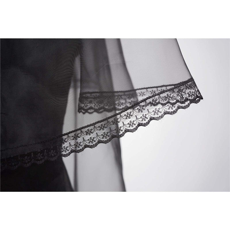 Astrid Deetz Black Dress Beetlejuice Lydia Cosplay Costume Halloween Party Suit - Preppy Kids (Grand Bazaar)