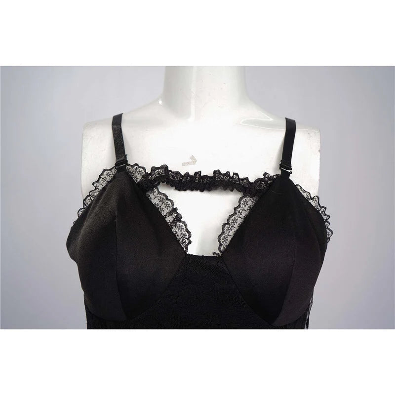 Astrid Deetz Black Dress Beetlejuice Lydia Cosplay Costume Halloween Party Suit - Preppy Kids (Grand Bazaar)