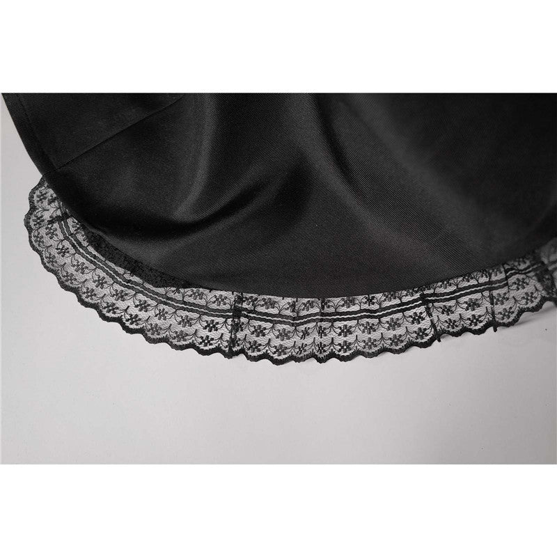 Astrid Deetz Black Dress Beetlejuice Lydia Cosplay Costume Halloween Party Suit - Preppy Kids (Grand Bazaar)