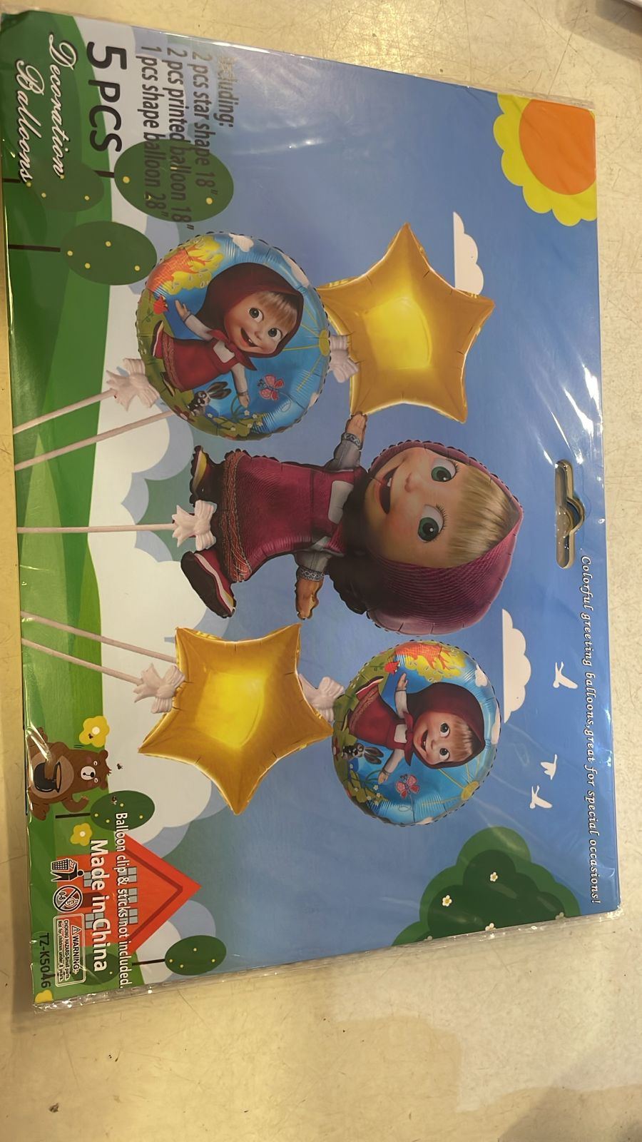 Marsha and The Bear Foil Balloon set