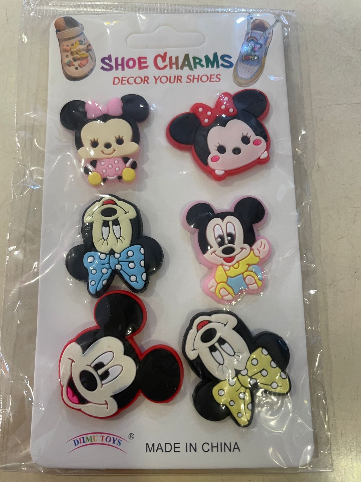 Minnie and Mickey Crocs Charms (6pcs)