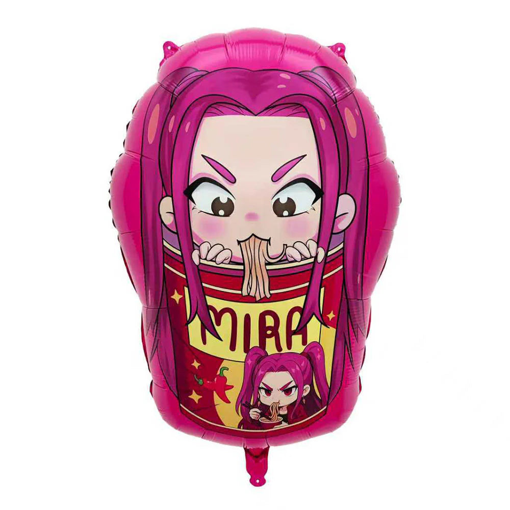 Kpop Demon Hunters Mira Noodle Cup Foil Balloon