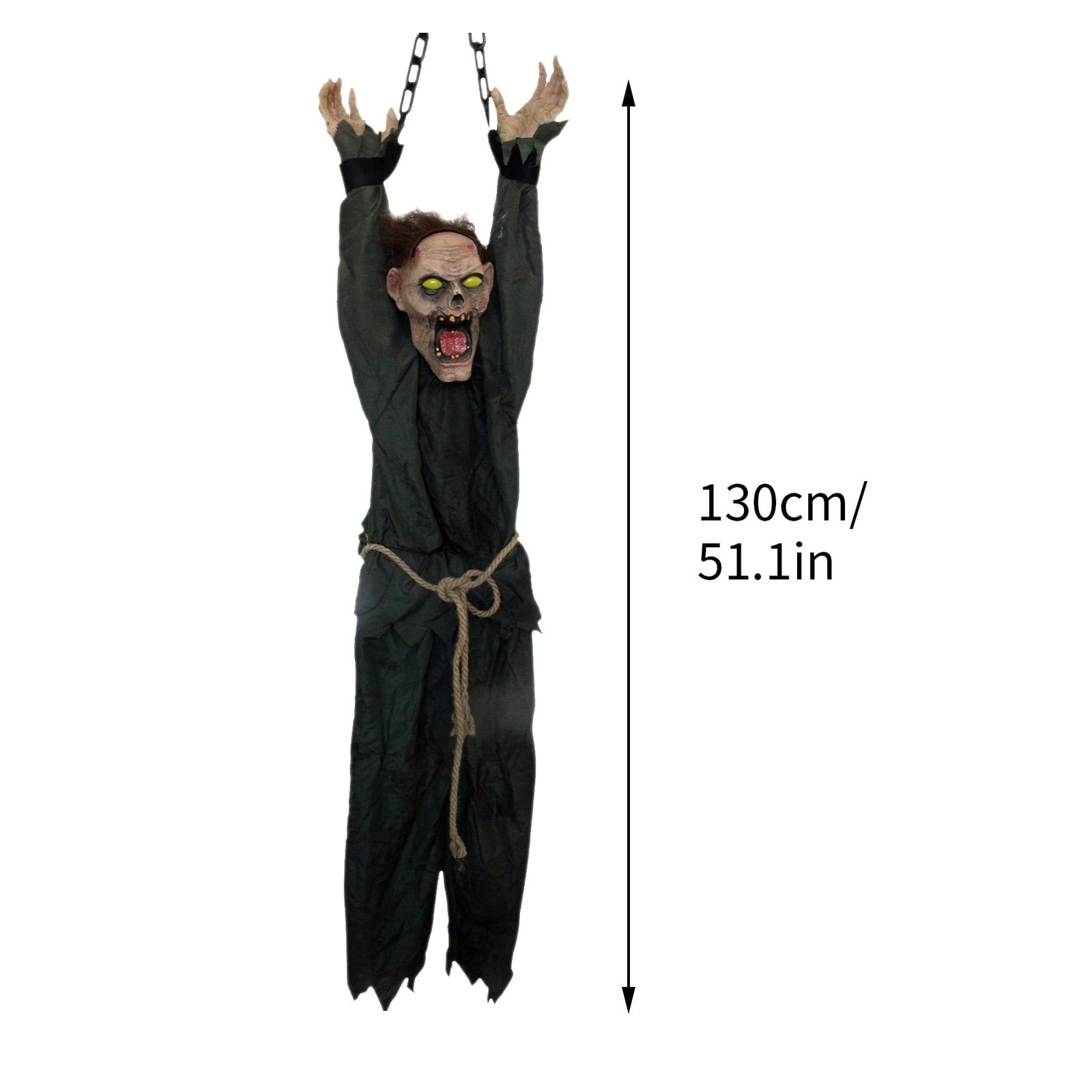 Hanging Shaking Writhing Zombie Halloween Props - Preppy Kids (Grand Bazaar)