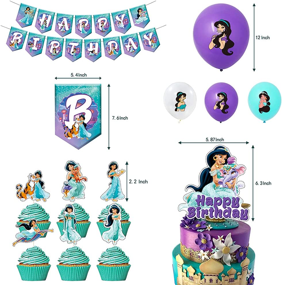 Princess Jasmine Alladin Party Decoration Package - Preppy Kids (Grand Bazaar)