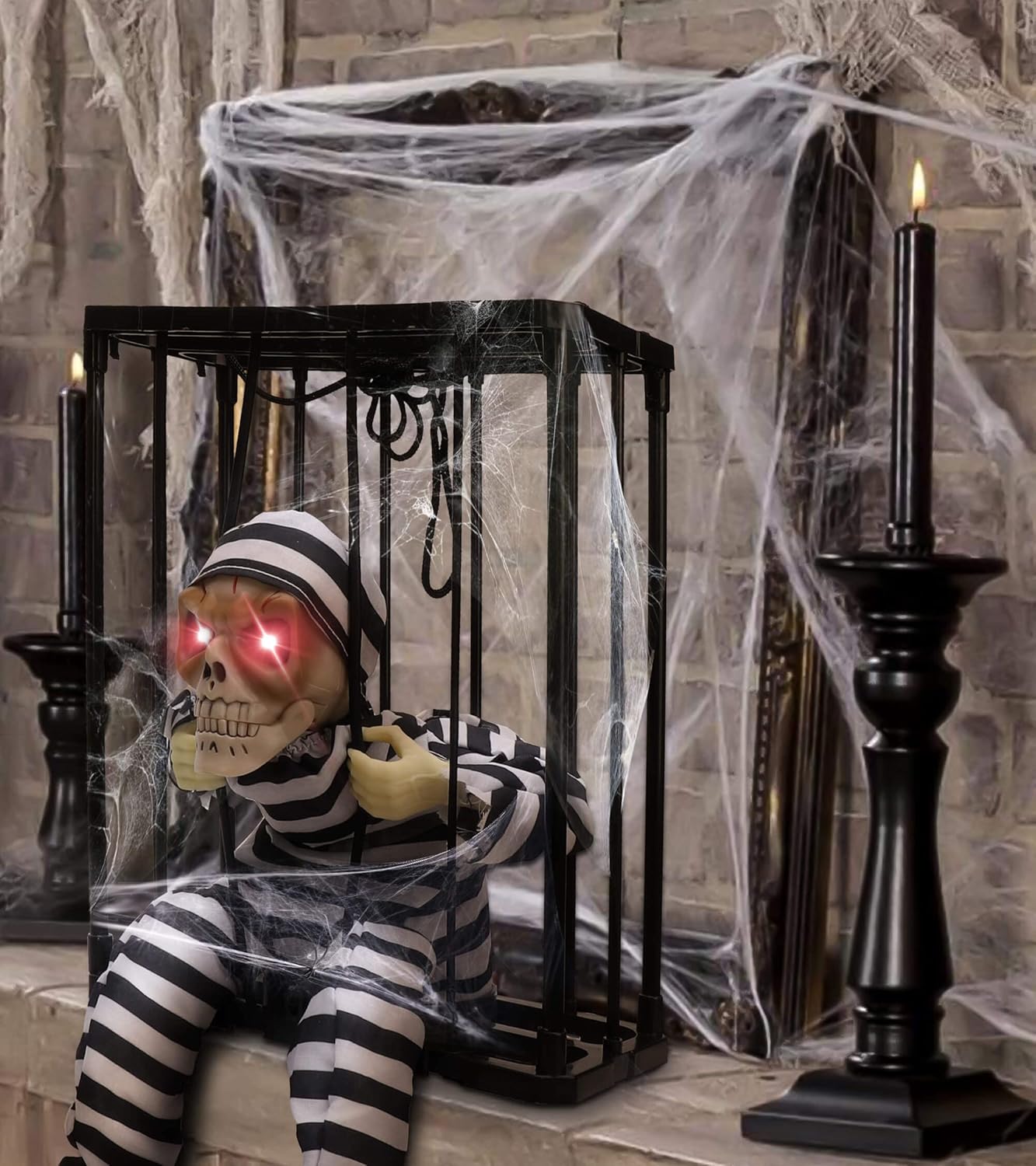 Prisoner Skully Motion Sensor Hanging Ghost Halloween - Preppy Kids (Grand Bazaar)