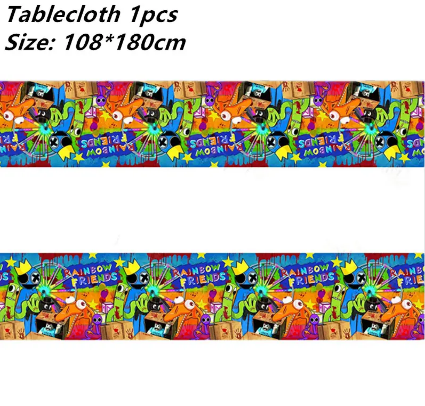Rainbow Friends Tablecloth - Preppy Kids (Grand Bazaar)