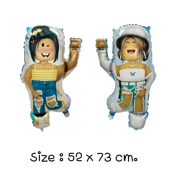 Roblox Girl Double sided 28inch Foil Balloon 52 x 73cm