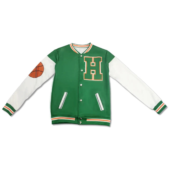 Stranger Things Hawkins Green Baseball Jacket - Preppy Kids (Grand Bazaar)